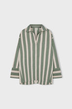 Load image into Gallery viewer, ZULU &amp; ZEPHYR - EUCALYPTUS STRIPE ORGANIC SHIRT
