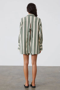 ZULU & ZEPHYR - EUCALYPTUS STRIPE ORGANIC SHIRT