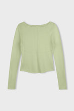 Load image into Gallery viewer, ZULU &amp; ZEPHYR - PISTACHIO PANELLED L/S KNIT TOP
