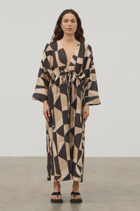 ZULU & ZEPHYR - MOSAIC LINEN BLEND DRESS
