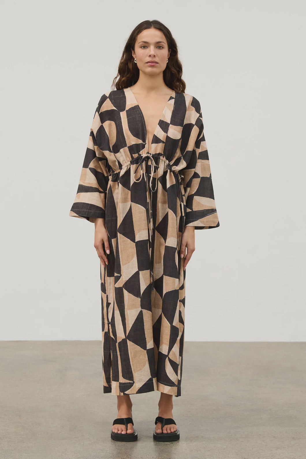 ZULU & ZEPHYR - MOSAIC LINEN BLEND DRESS