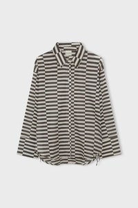 ZULU & ZEPHYR - COCOA GRID COTTON SHIRT