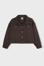 Load image into Gallery viewer, ZULU &amp; ZEPHYR - RECYCLED DENIM JACKET / cocoa
