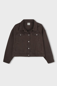 ZULU & ZEPHYR - RECYCLED DENIM JACKET / cocoa