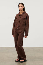 Load image into Gallery viewer, ZULU &amp; ZEPHYR - RECYCLED DENIM JACKET / cocoa
