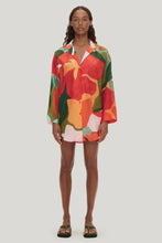 Load image into Gallery viewer, ZULU &amp; ZEPHYR - COTTON SILK SHIRT RED FLORAL
