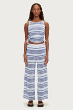 Load image into Gallery viewer, ZULU &amp; ZEPHYR - GATHERED KNIT TANK / Blue Stripe
