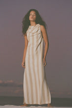 Load image into Gallery viewer, ZULU &amp; ZEPHYR - NATURAL STRIPE ORGANIC COTTON DRESS
