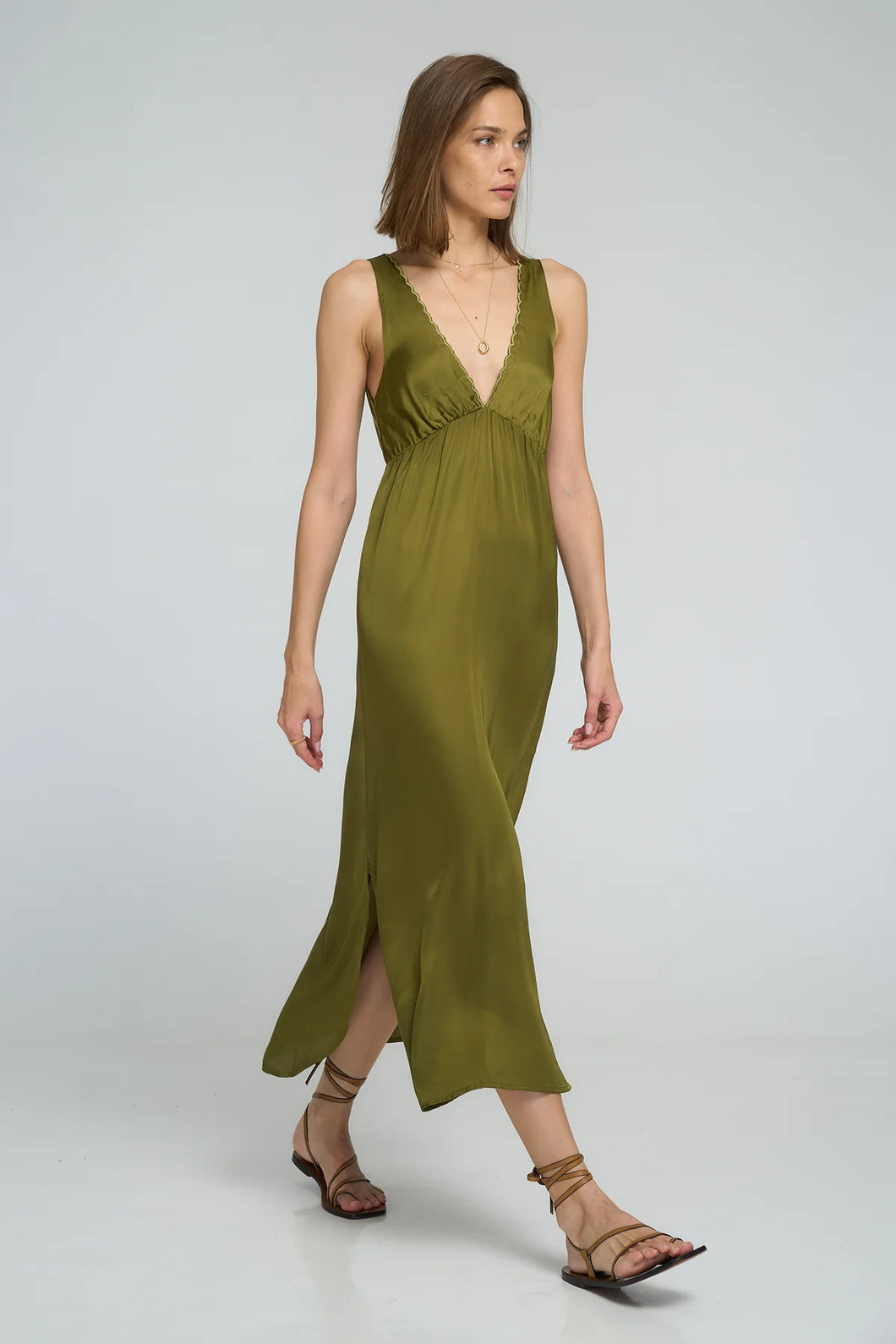 LILYA - AMAZONIA DRESS / Olive