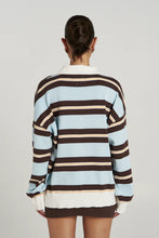 Load image into Gallery viewer, SUMMI SUMMI - STRIPE LS POLO aperol stripe
