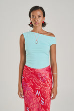 Load image into Gallery viewer, SUMMI SUMMI - OFF SHOULDER TANK - AQUA
