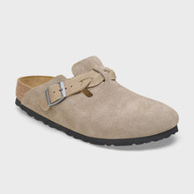 Load image into Gallery viewer, BIRKENSTOCK - BOSTON BRAIDED TAUPE SUEDE
