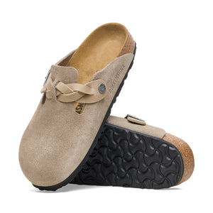 BIRKENSTOCK - BOSTON BRAIDED TAUPE SUEDE