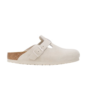 BIRKENSTOCK - BOSTON SFB ANTIQUE WHITE SUEDE