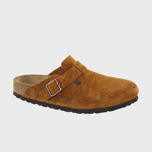 BIRKENSTOCK - BOSTON SFB MINK SUEDE LEATHER NARROW