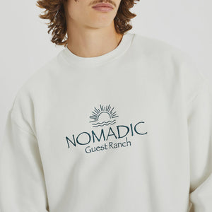 NOMADIC - CHARLESTON  RELAXED SWEATER - OFF WHITE