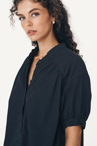 ROWIE - CORA SPRING BLOUSE / ink cotton