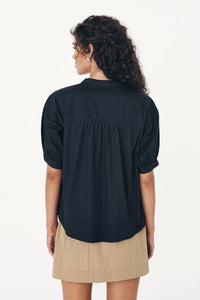 ROWIE - CORA SPRING BLOUSE / ink cotton