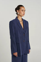 Load image into Gallery viewer, SUMMI SUMMI - OS BLAZER / navy pinstripe
