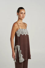 Load image into Gallery viewer, SUMMI SUMMI - FLORENCE SHIFT TOP / espresso

