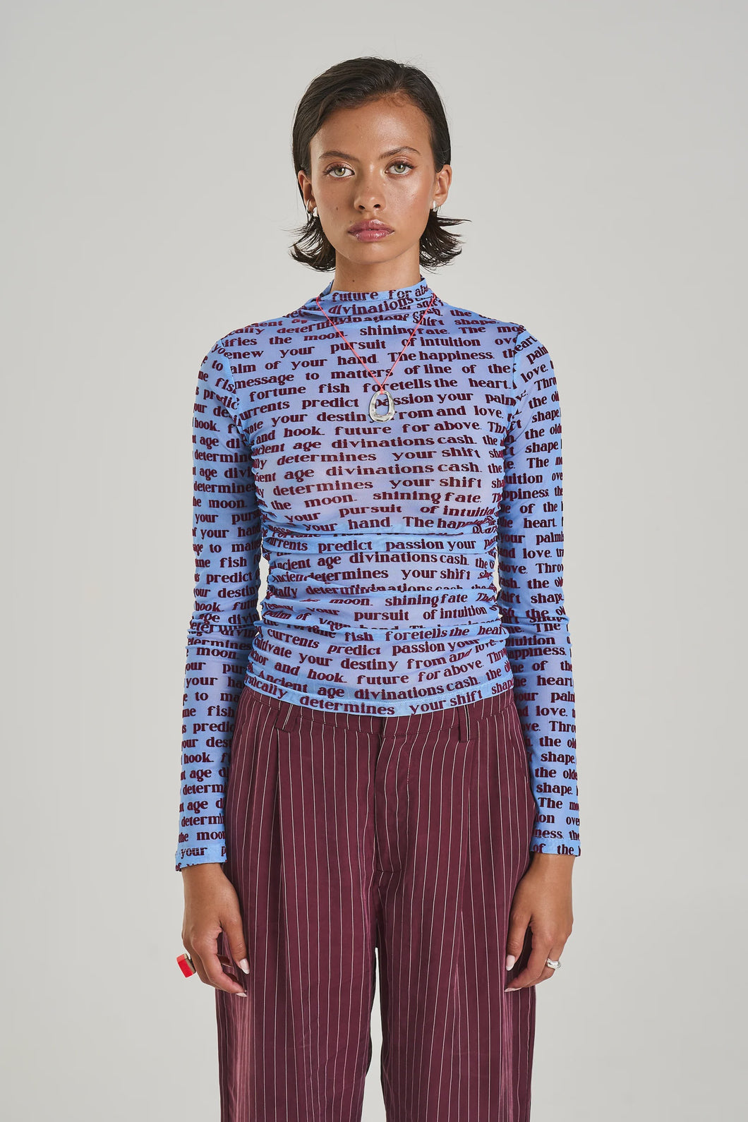 SUMMI SUMMI - FORTUNE TELLER L/S RUCHED TOP