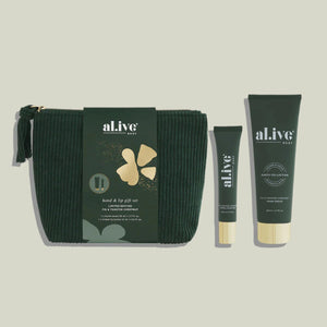 ALIVE - HAND & LIP GIFT SET in Makeup Bag