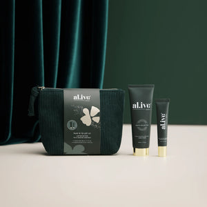 ALIVE - HAND & LIP GIFT SET in Makeup Bag