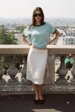 Load image into Gallery viewer, ROWIE - CARLA JACQUARD MIDI SKIRT - IVORY FLORAL
