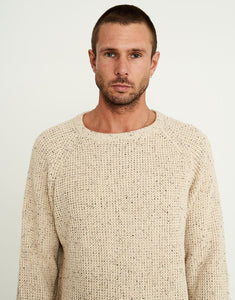 MR SIMPLE ORGANIC CHUNKY KNIT - NATURAL SPECKLE