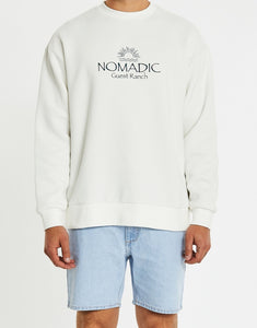 NOMADIC - CHARLESTON  RELAXED SWEATER - OFF WHITE