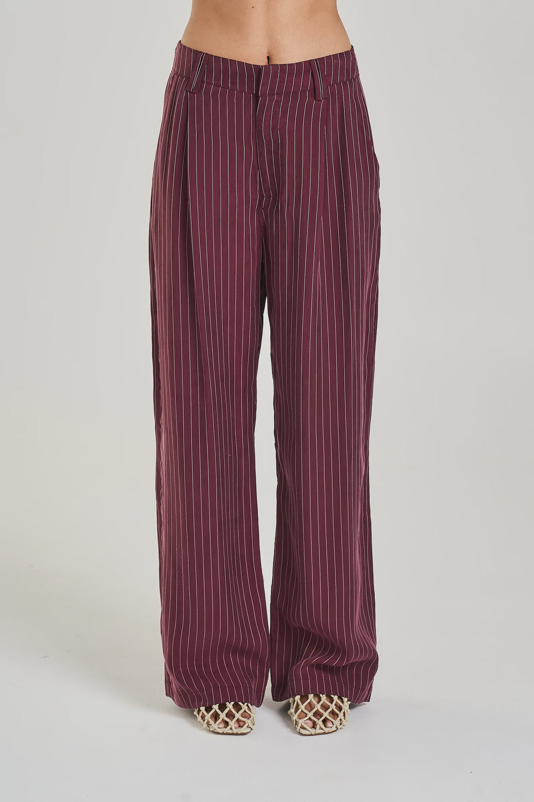 SUMMI SUMMI BOSS PANT / kina pinstripe