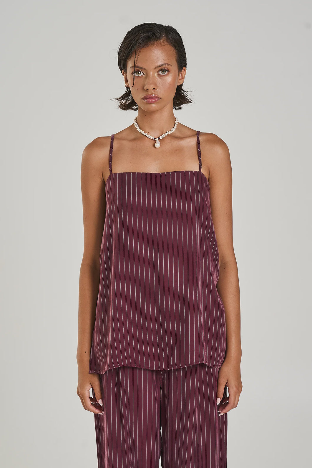 SUMMI SUMMI - TUNIC TOP / KINA PINSTRIPE