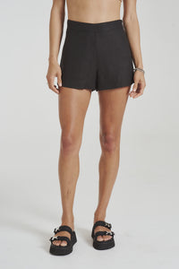 SUMMI SUMMI - LINEN SHORT midnight black