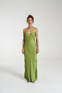 SUMMI SUMMI - MAXI SIREN DRESS / moss