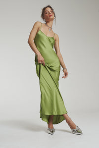 SUMMI SUMMI - MAXI SIREN DRESS / moss