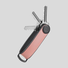 Load image into Gallery viewer, ORBITKEY - KEY ORGANISER HYBRID LEATHER / PASTEL PINK
