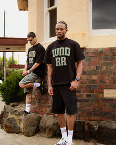 WNDRR - OVERHEAD HEAVY WEIGHT TEE / black