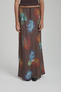 SUMMI SUMMI - RELAXED MAXI SKIRT /PANSY DRIP