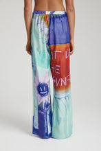 Load image into Gallery viewer, SUMMI SUMMI - ELASTIC WAIST PANTS in Blue Sunflower
