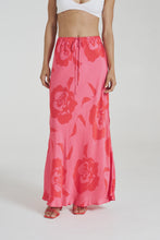 Load image into Gallery viewer, MAXI BIAS SKIRT / A ROSE BY ANY OTHER NAME
