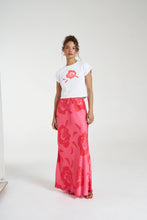 Load image into Gallery viewer, MAXI BIAS SKIRT / A ROSE BY ANY OTHER NAME
