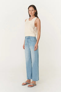 ROWIE - PERCY CURVE SEAM JEANS - faded blue