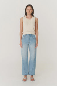 ROWIE - PERCY CURVE SEAM JEANS - faded blue