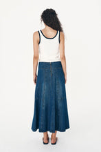Load image into Gallery viewer, ROWIE - VASHTI DENIM MIDI SKIRT / classic denim
