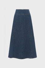 Load image into Gallery viewer, ROWIE - VASHTI DENIM MIDI SKIRT / classic denim
