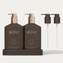 Load image into Gallery viewer, ALIVE - TRANSFORMATIVE BATHROOM  DUO   "XMAS"  EDITON 26 vanilla cream &amp; tonka bean
