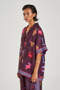 SUMMI SUMMI - BUTTON UP S/S SHIRT /zodiac
