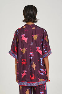 SUMMI SUMMI - BUTTON UP S/S SHIRT /zodiac
