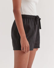 Load image into Gallery viewer, ASSEMBLY - ANIKA LINEN SHORT - BLACK
