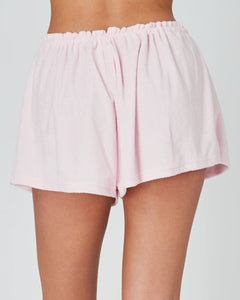 SUMMI SUMMI - TERRY RELAXED SHORTS in Baby Pink
